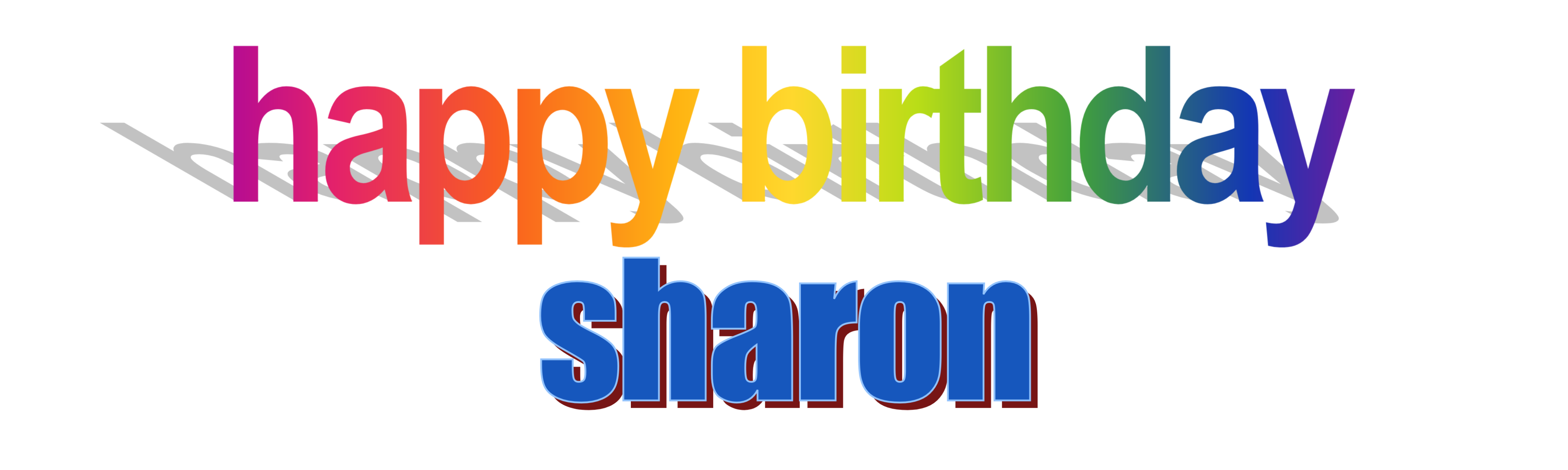 Happy birthday sharon