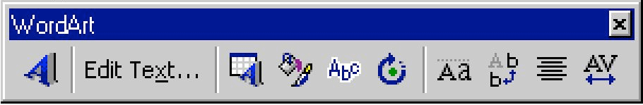 The original Wordart Toolbar